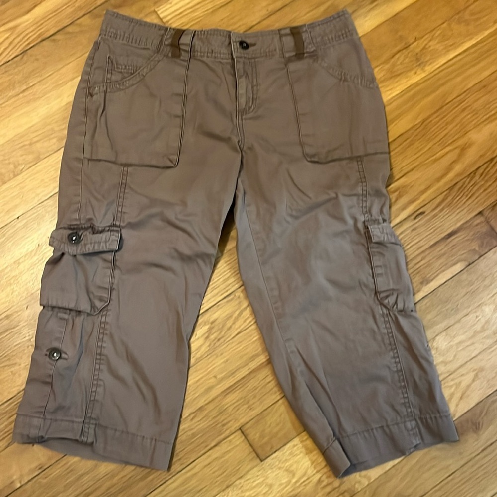 Personal Identity Womens Juniors Cargo Capri Pants 11/12